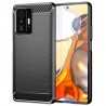 Husa Carcasa spate pentru Xiaomi 11T , Tpu Carbon Design, Neagra