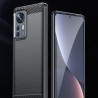 Husa Carcasa spate pentru Xiaomi 12 , Tpu Carbon Design, Neagra