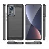 Husa Carcasa spate pentru Xiaomi 12 , Tpu Carbon Design, Neagra