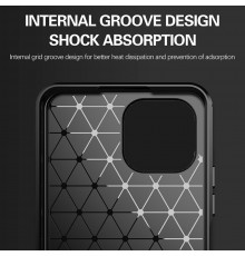 Husa Carcasa spate pentru Xiaomi Mi 11 Lite , Tpu Carbon Design, Neagra