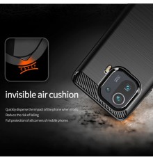 Husa Carcasa spate pentru Xiaomi Mi 11 Pro , Tpu Carbon Design, Neagra