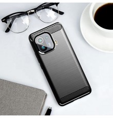 Husa Carcasa spate pentru Xiaomi Mi 11 Pro , Tpu Carbon Design, Neagra