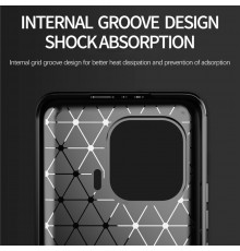 Husa Carcasa spate pentru Xiaomi Mi 11 Pro , Tpu Carbon Design, Neagra