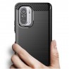 Husa Carcasa spate pentru Xiaomi Poco F3 , Tpu Carbon Design, Neagra