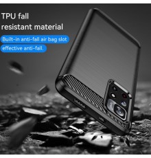 Husa Carcasa spate pentru Xiaomi Poco M4 Pro 5G , Tpu Carbon Design, Neagra