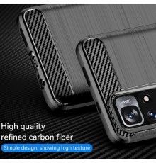 Husa Carcasa spate pentru Xiaomi Poco M4 Pro 5G , Tpu Carbon Design, Neagra