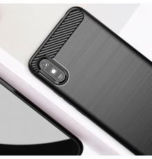 Husa Carcasa spate pentru Xiaomi Redmi 9A , Tpu Carbon Design, Neagra