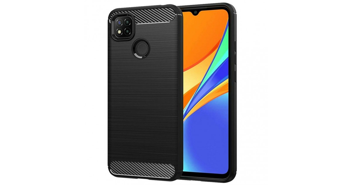 Husa Carcasa spate pentru Xiaomi Redmi 9C / Redmi 9C NFC , Tpu Carbon Design, Neagra