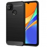 Husa Carcasa spate pentru Xiaomi Redmi 9C / Redmi 9C NFC , Tpu Carbon Design, Neagra