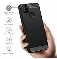 Husa Carcasa spate pentru Xiaomi Redmi 9C / Redmi 9C NFC , Tpu Carbon Design, Neagra