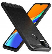 Husa Carcasa spate pentru Xiaomi Redmi 9C / Redmi 9C NFC , Tpu Carbon Design, Neagra