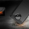 Husa Carcasa spate pentru Xiaomi Redmi Note 9T , Tpu Carbon Design, Neagra