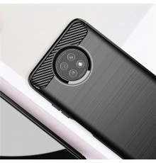 Husa Carcasa spate pentru Xiaomi Redmi Note 9T , Tpu Carbon Design, Neagra