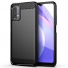 Husa Carcasa spate pentru Xiaomi Redmi 9T , Tpu Carbon Design, Neagra