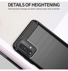 Husa Carcasa spate pentru Xiaomi Redmi 9T , Tpu Carbon Design, Neagra