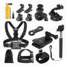 Kit accesorii GoPro / Sony Action Camera / Xiaomi Yi 14in1, Techsuit (CAL29) - Negru