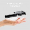 Selfie stick tip trepied cu telecomanda Bluetooth, 101cm, Techsuit S7 - Alb