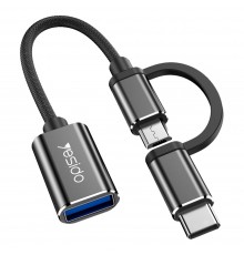 Adaptor OTG Type-C la USB 3.1 - Baseus Ingenuity Series (ZJJQ000001) - Negru