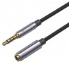 Adaptor audio Jack 3.5mm, 1x tata 1x mama, 1M, Yesido (YAU-26) - Negru