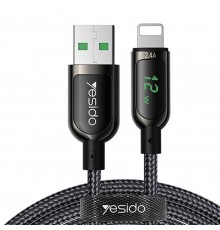 Cablu de date USB la Lightning 2.4A, 1.2m - JoyRoom (S-AL012A16) - Black