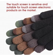 Manusi Tocuhscreen din lana, unisex, iWarm ST0007 - Negru