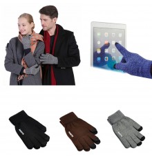 Manusi Tocuhscreen din lana, unisex, iWarm ST0005 - Albastru