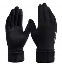 Manusi Tocuhscreen din lana, unisex, iWarm ST0007 - Negru