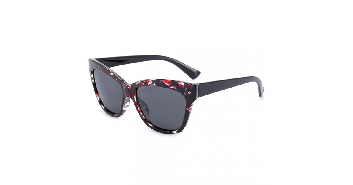 Ochelari soare cu protectie UV (OD8155-C1), Techsuit - Flowers / Black