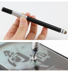 Stylus Pen Universal, IOS, Android, Techsuit JC03 - Negru