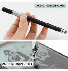 Stylus Pen Universal, IOS, Android, Techsuit JC03 - Alb