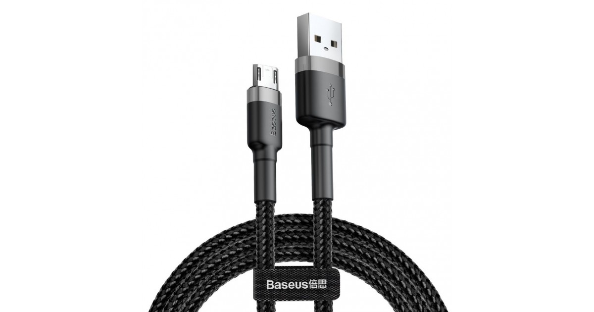 Cablu de date - Baseus Cafule Micro-usb 50cm Grey/black