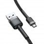 Cablu de date - Baseus Cafule Micro-usb 50cm Grey/black