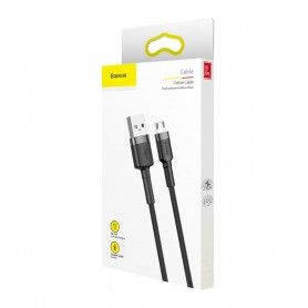 Cablu de date - Baseus Cafule Micro-usb 100cm Grey/black