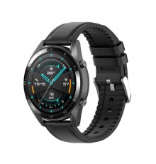 Curea Samsung Galaxy Watch 4, Galaxy Watch Active 1 / 2 (40 mm / 44 mm), Huawei Watch GT / GT 2 / GT 3 (42 mm) - Negru