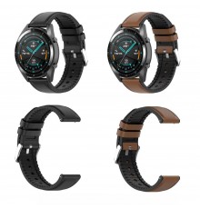 Curea Samsung Galaxy Watch 4, Galaxy Watch Active 1 / 2 (40 mm / 44 mm), Huawei Watch GT / GT 2 / GT 3 (42 mm) - Negru