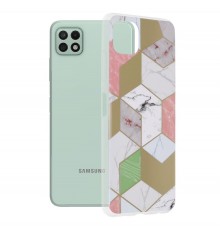Husa carcasa spate cu lant Color Chain pentru Samsung Galaxy A22 5G, Multicolor 3