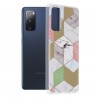 Husa Carcasa Spate pentru Samsung Galaxy S20 FE - Marble Design, Hexagoane Violet