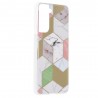 Husa Carcasa Spate pentru Samsung Galaxy S21 - Marble Design, Hexagoane Violet