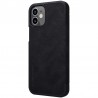 Husa Flip tip carte iPhone 12 Mini - Qin Leather, Nillkin, Neagra