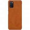 Husa Flip tip carte Samsung Galaxy A03s - Qin Leather, Nillkin, Maro