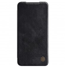 Husa Flip tip carte Samsung Galaxy S22 Ultra - Qin Leather, Nillkin, Neagra