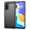 Husa Carcasa spate pentru Xiaomi Redmi Note 11 / Redmi Note 11S , Tpu Carbon Design, Neagra