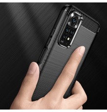 Husa Carcasa spate pentru Xiaomi Redmi Note 11 / Redmi Note 11S , Tpu Carbon Design, Neagra