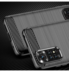 Husa Carcasa spate pentru Xiaomi Redmi Note 11 / Redmi Note 11S , Tpu Carbon Design, Neagra