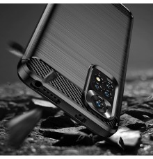 Husa Carcasa spate pentru Xiaomi Redmi Note 11 / Redmi Note 11S , Tpu Carbon Design, Neagra