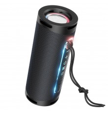 Boxa portabila Hoco Wireless (HC9 Dazzling pulse), cu lumina ambientala, Bluetooth 5.1, 2x5W, Neagra