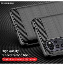 Husa Carcasa Spate - Tpu Carbon - Motorola Moto G22 - Neagra