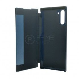 Husa Samsung Galaxy Note 10 - Flip semi transparent Smart View Stand - Midnight Blue