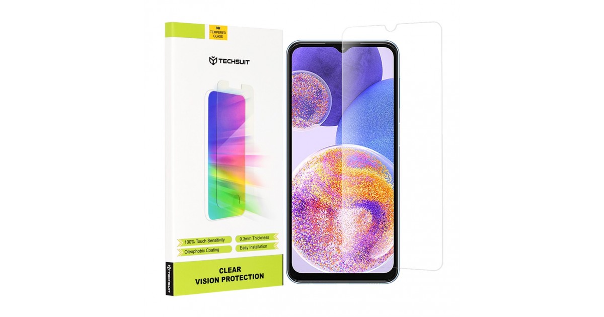 Folie protectie ecran pentru Samsung Galaxy A13 4G - Techsuit Clear Vision Glass - Transparenta