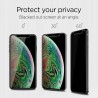 Folie Privacy pentru iPhone 11 / XR - Spigen Glass.TR Align Master - Neagra